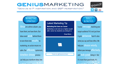 Desktop Screenshot of geniusmarketing.com