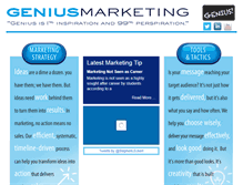 Tablet Screenshot of geniusmarketing.com